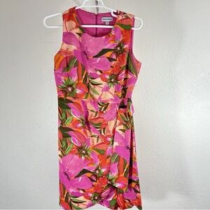 Shelby & Palmer Pink and Orange Floral Mini Dress
